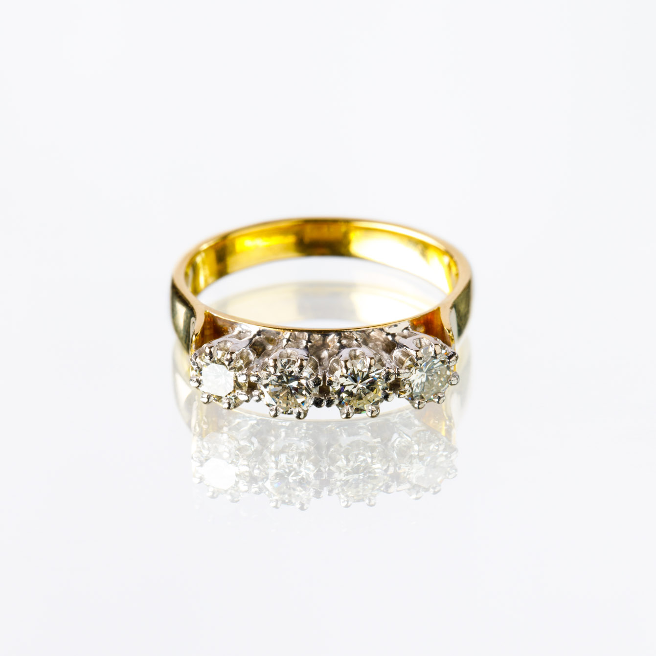 4 stone gold ring