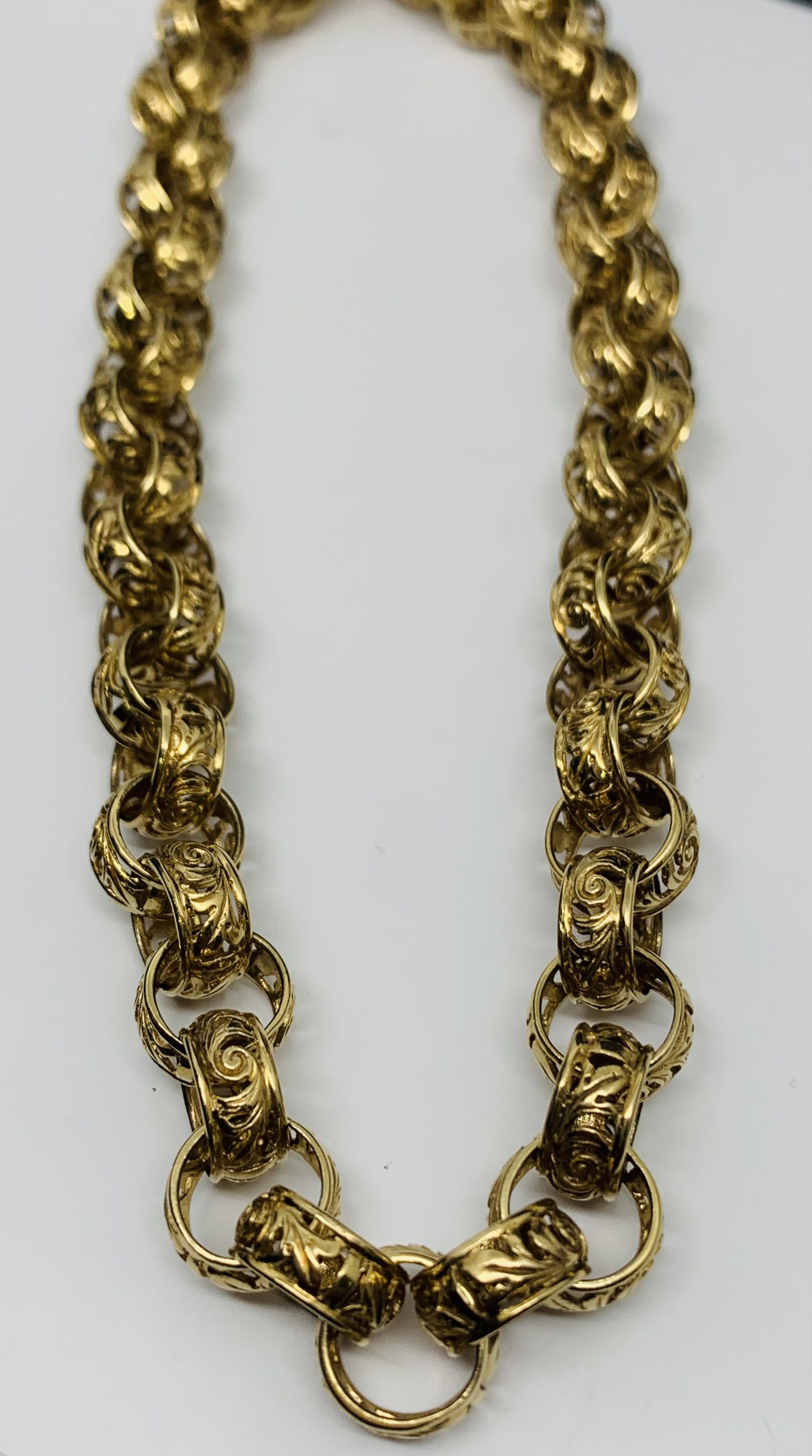 9ct yellow gold belcher chain - Archer & Holland